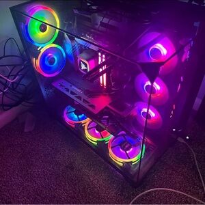 Vibrant RGB Gaming PC Case with LED Fans